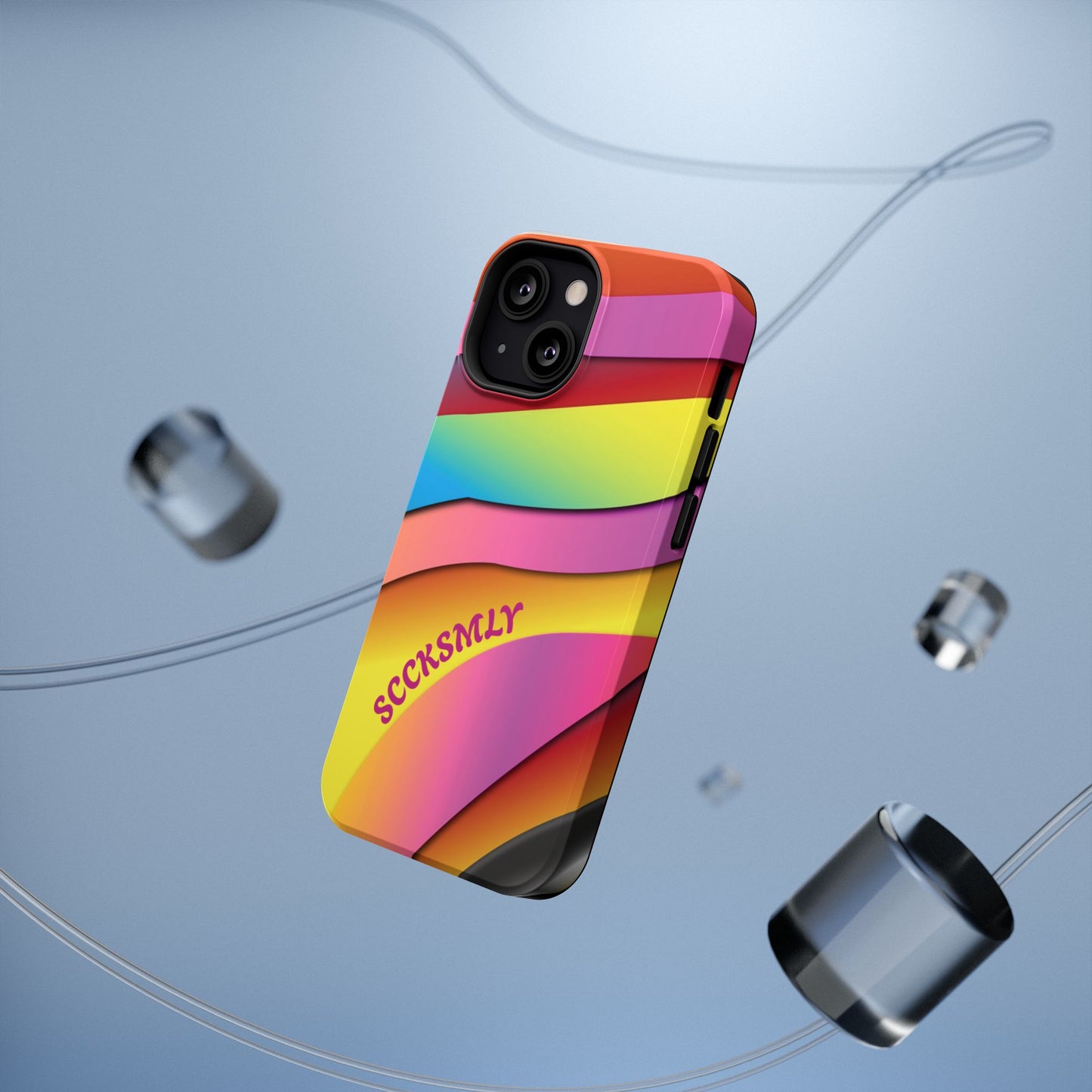 Modern Retro Rainbow Phone Case for "IOS or Apple"