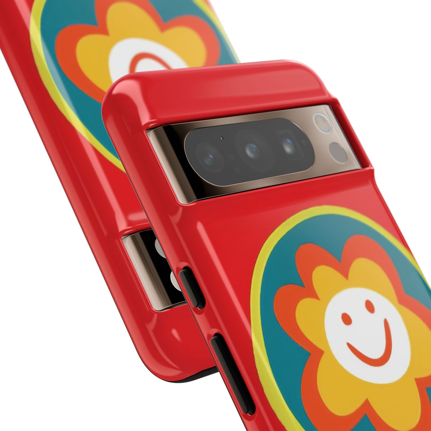 Red "SUNSHINE SMILE" Tough Phone Case for Google Pixel
