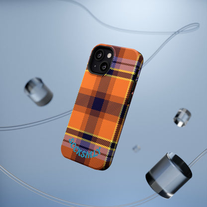 Orange Sickle Plaid  Phone Case for Apple