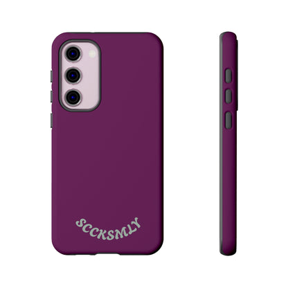 SOLID Amethyst Matte Tough Phone Case for Samsung