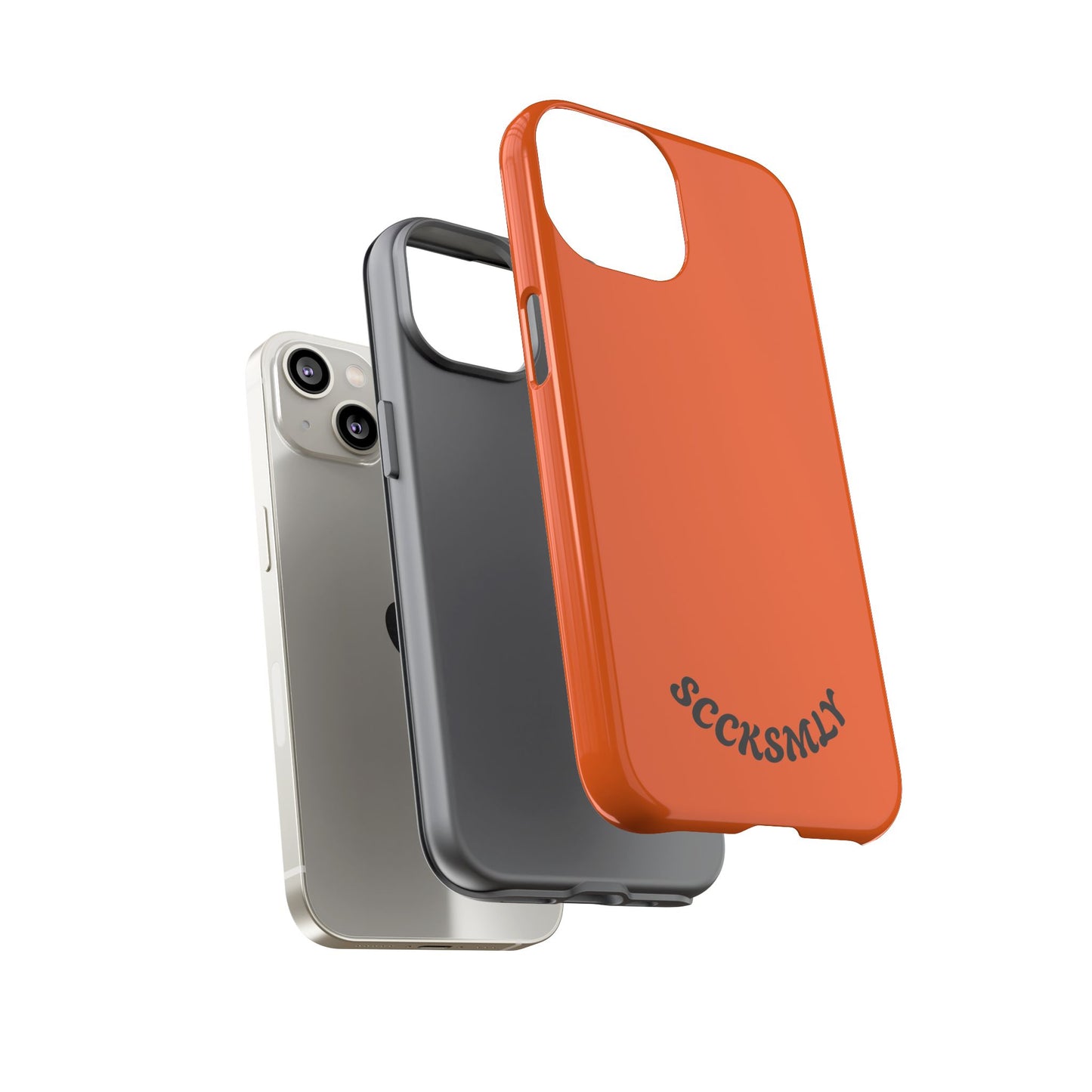 SOLID Tangerine Tough Case for Apple