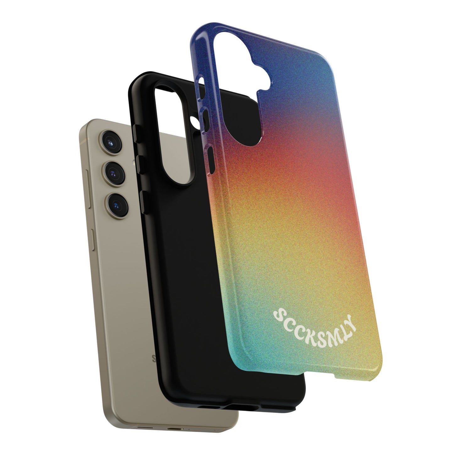 Faded Sunset Aura Tough Phone Case for Samsung