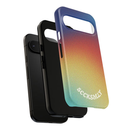 Faded Sunset Aura Tough Phone Case for Google Pixel