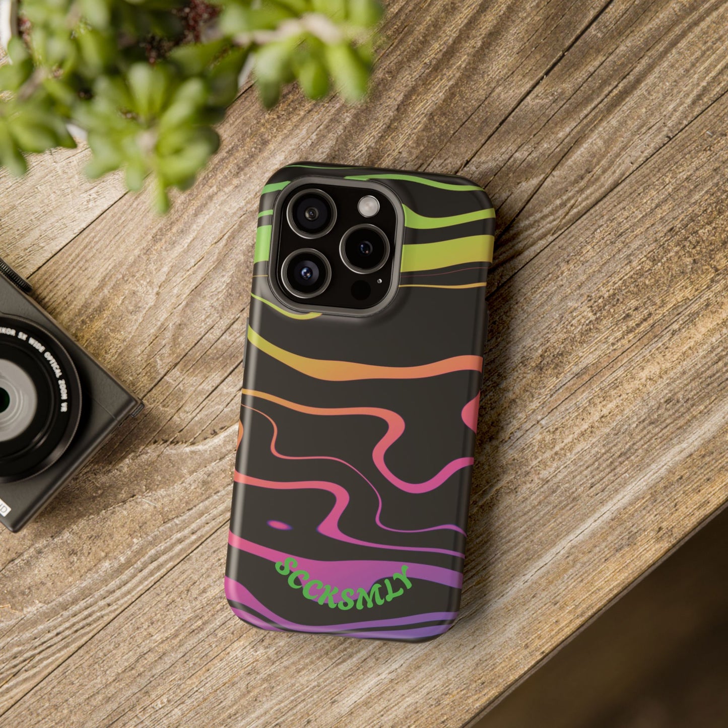Dark Rainbow Phone Case for Apple