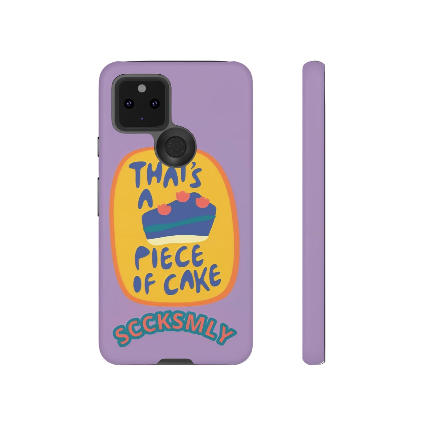 Light Purple "THAT'S A PIECE OF CAKE" Tough Phone Case for Google Pixel