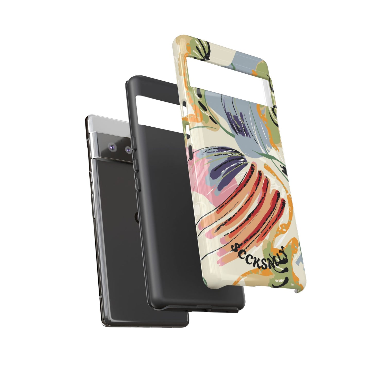Botanical Strokes Palette Tough Phone Case for Google Pixel