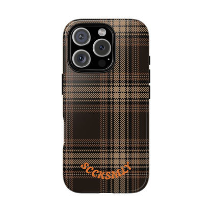 Brown Bread Plaid Tough Phone Case for Apple