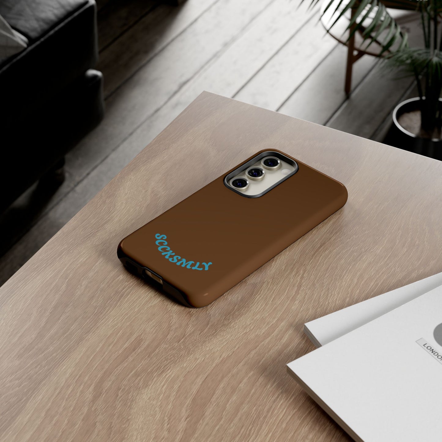 SOLID Chocolate Coco Tough Case for Samsung