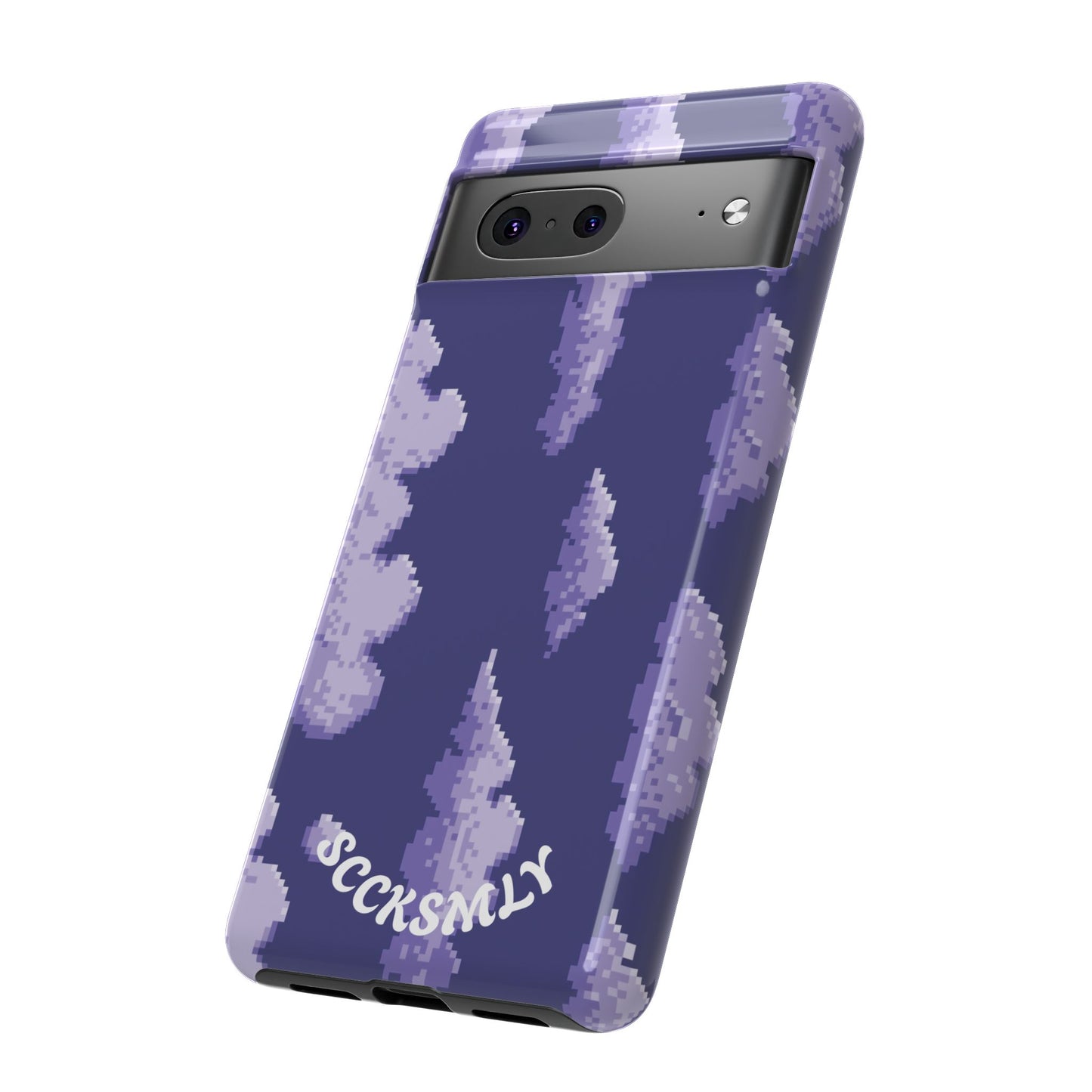 Lilac Pixel Cloud Tough Phone Case for Google Pixel