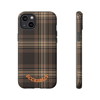 Brown Bread Plaid Tough Phone Case for Apple