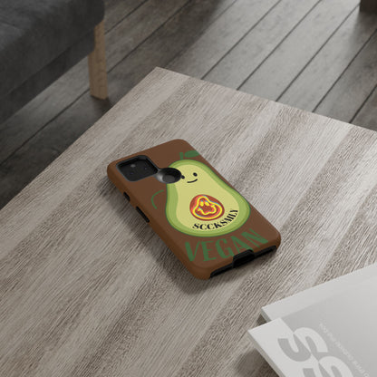 Playful Vegan Avocado Phone Case for Google Pixel