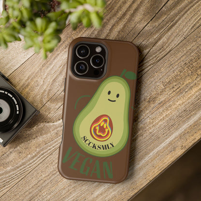 Playful Vegan Avocado Tough Phone Case Apple