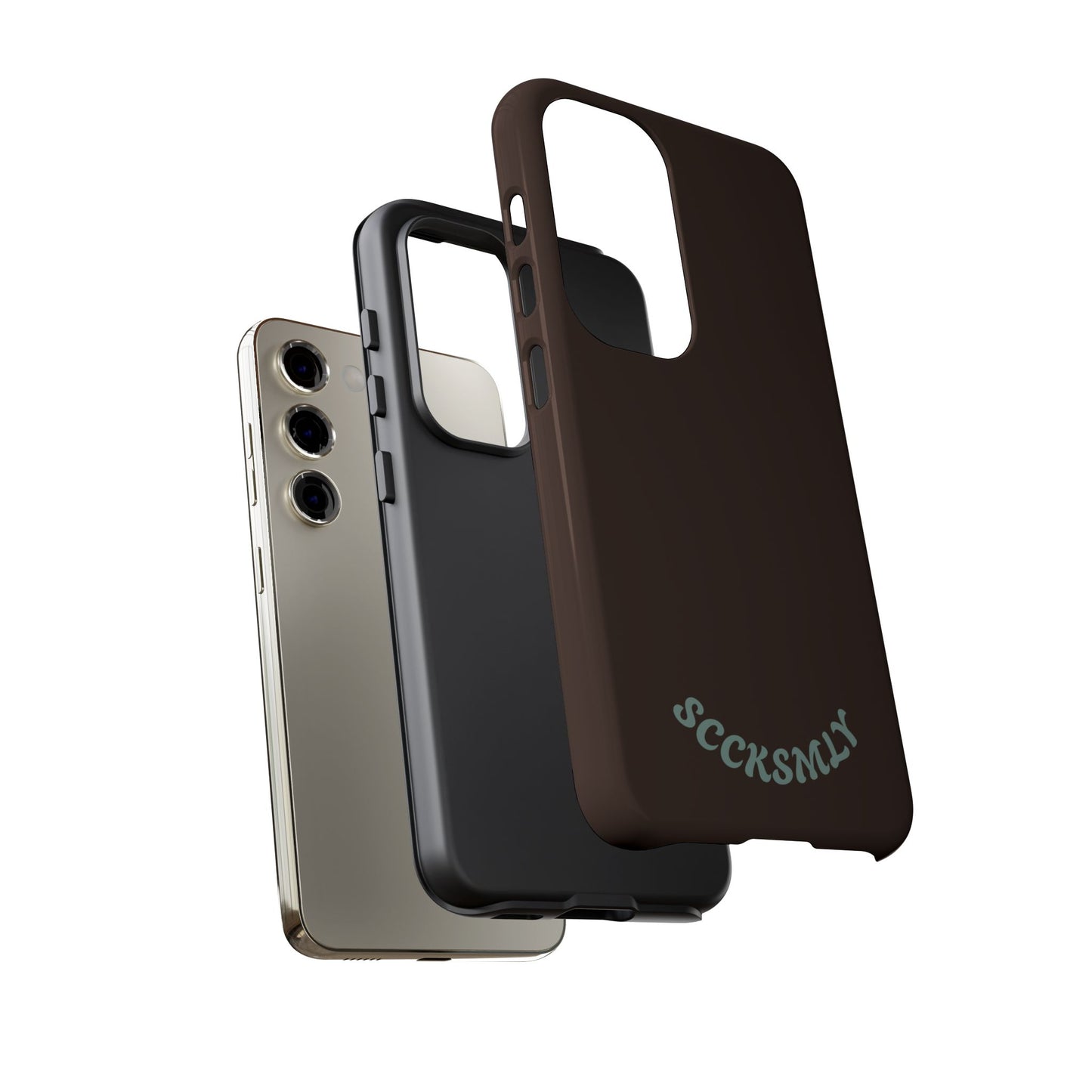 SOLID Espresso Mint Tough Phone Case for Samsung