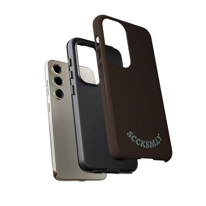 SOLID Espresso Mint Tough Phone Case for Samsung