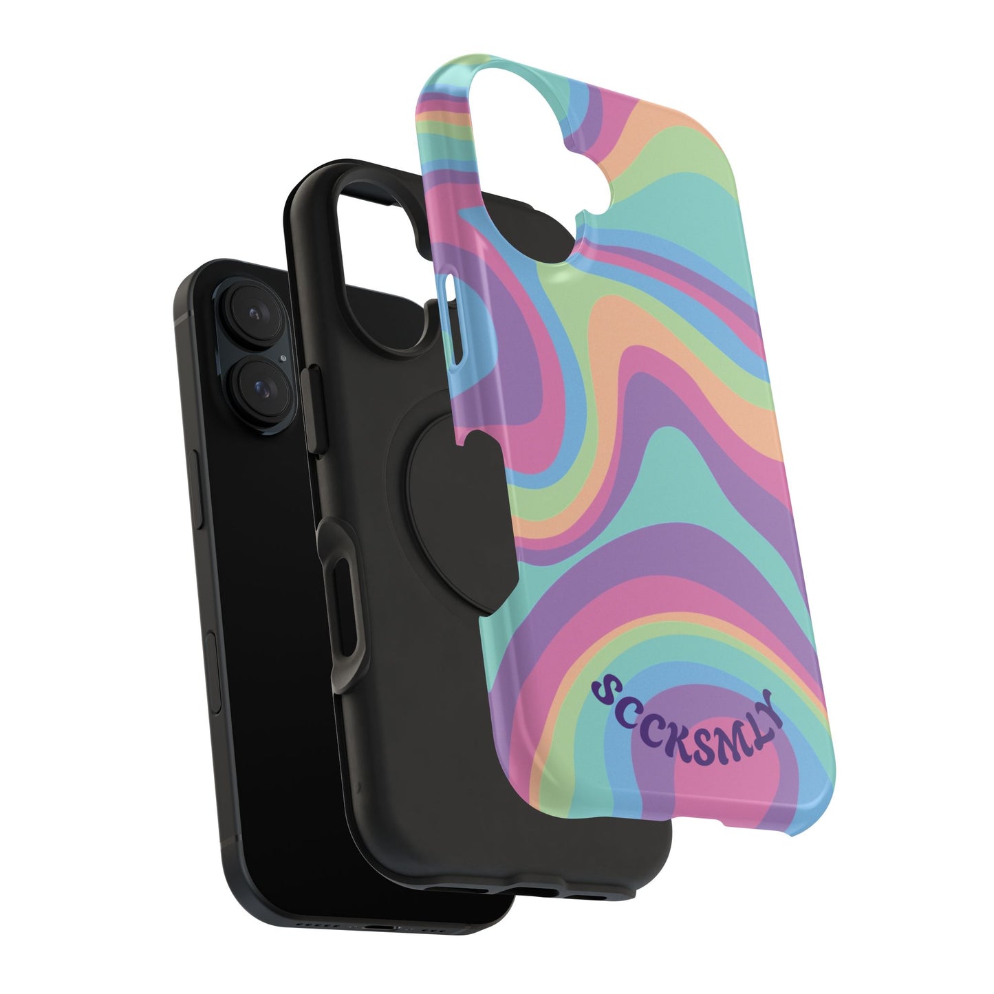 Pastel Swirl Phone Case for Apple