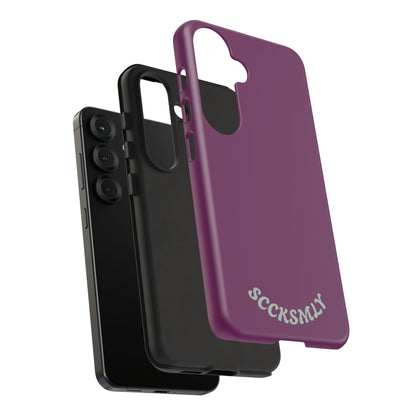 SOLID Amethyst Matte Tough Phone Case for Samsung