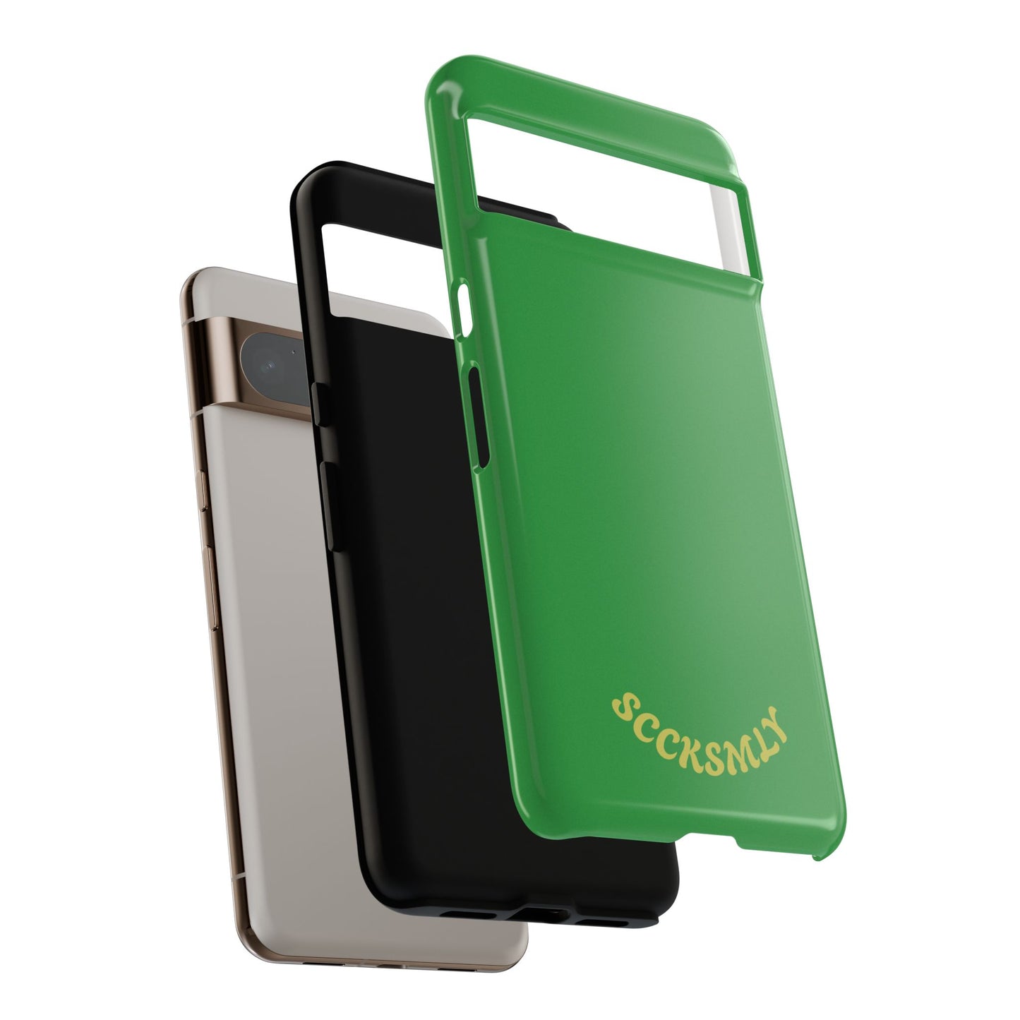 SOLID Green Grin Tough Case for Google Pixel
