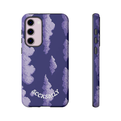 Lilac Pixel Cloud Tough Phone Case for Samsung