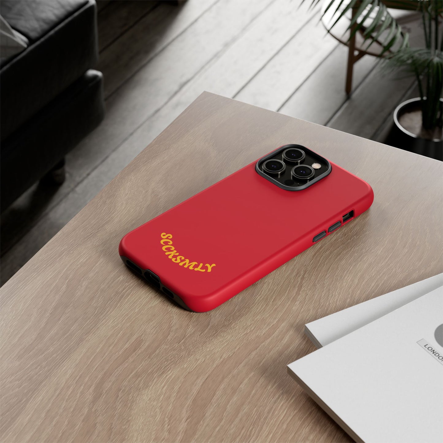 SOLID Calm Cherry Tough Case for Apple
