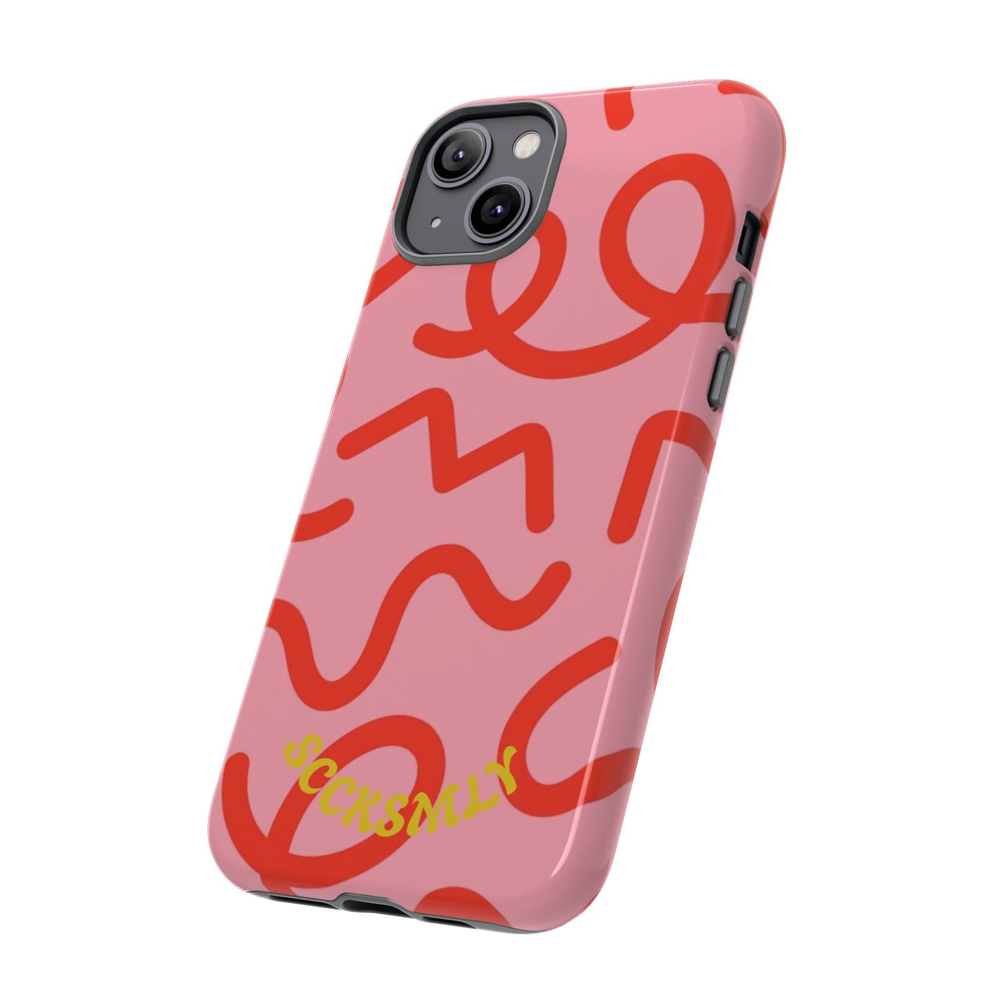 Red Candy Swirls Tough Case for Apple