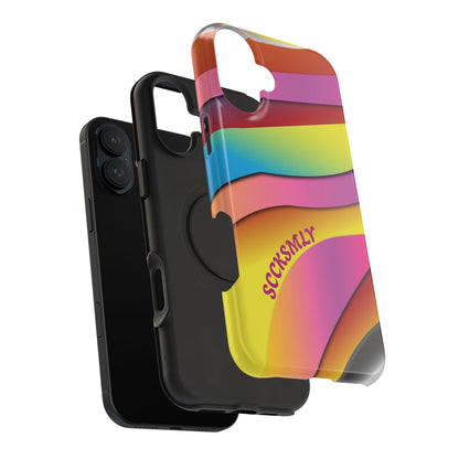 Modern Retro Rainbow Phone Case for Apple