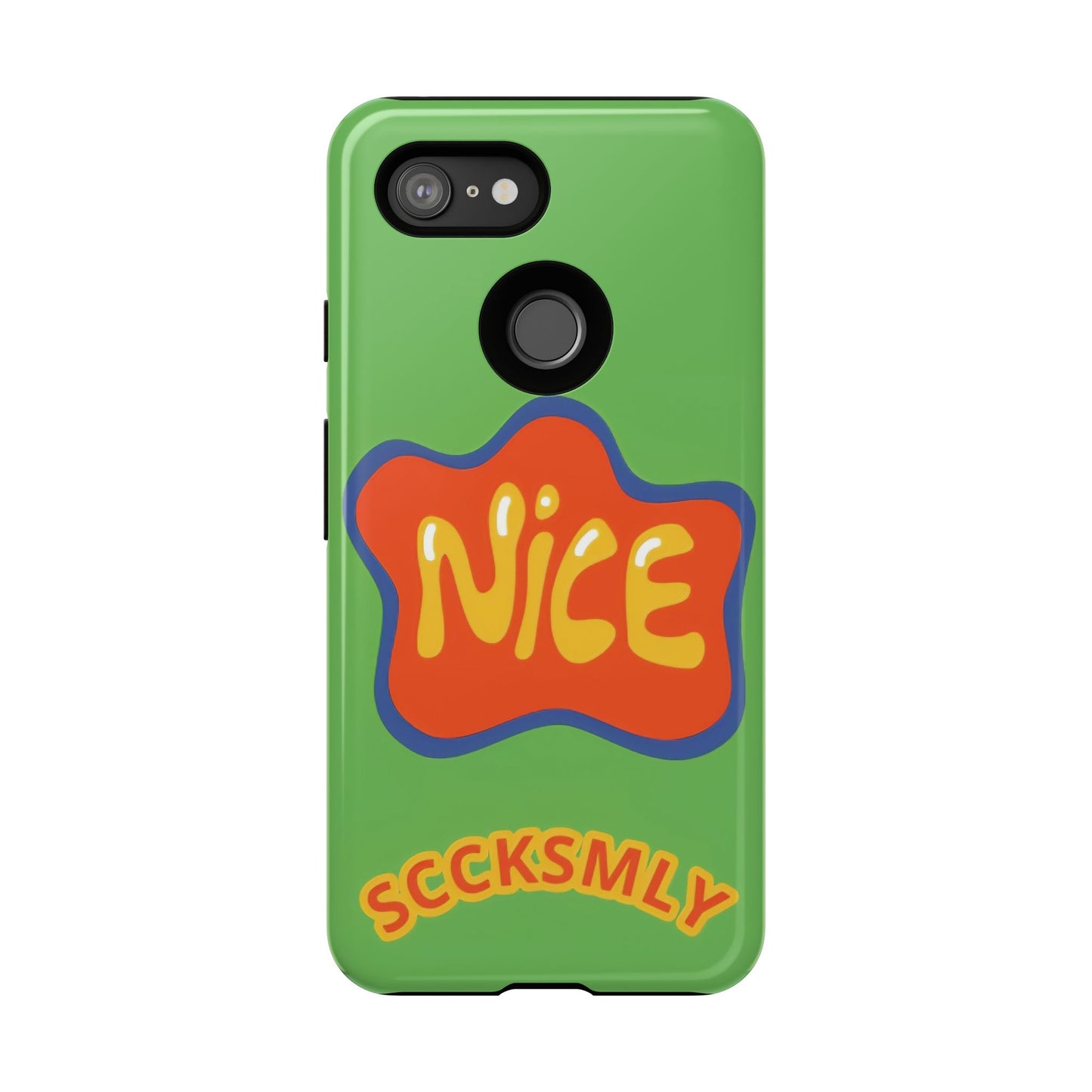 Green "NICE" Tough Phone Case for Google Pixel
