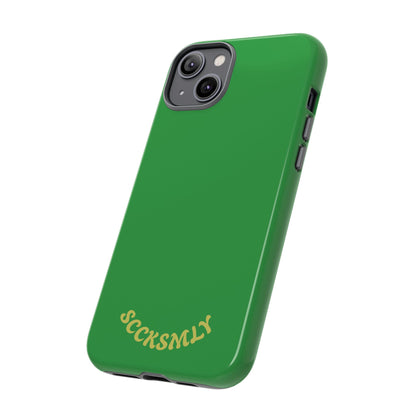 SOLID Green Grin Tough Case for Apple