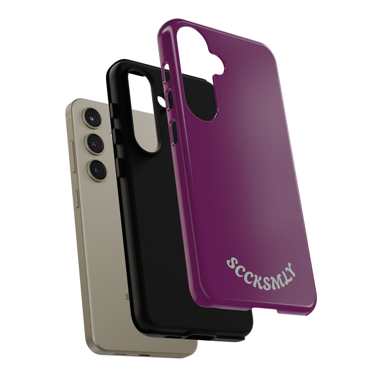 SOLID Amethyst Matte Tough Phone Case for Samsung