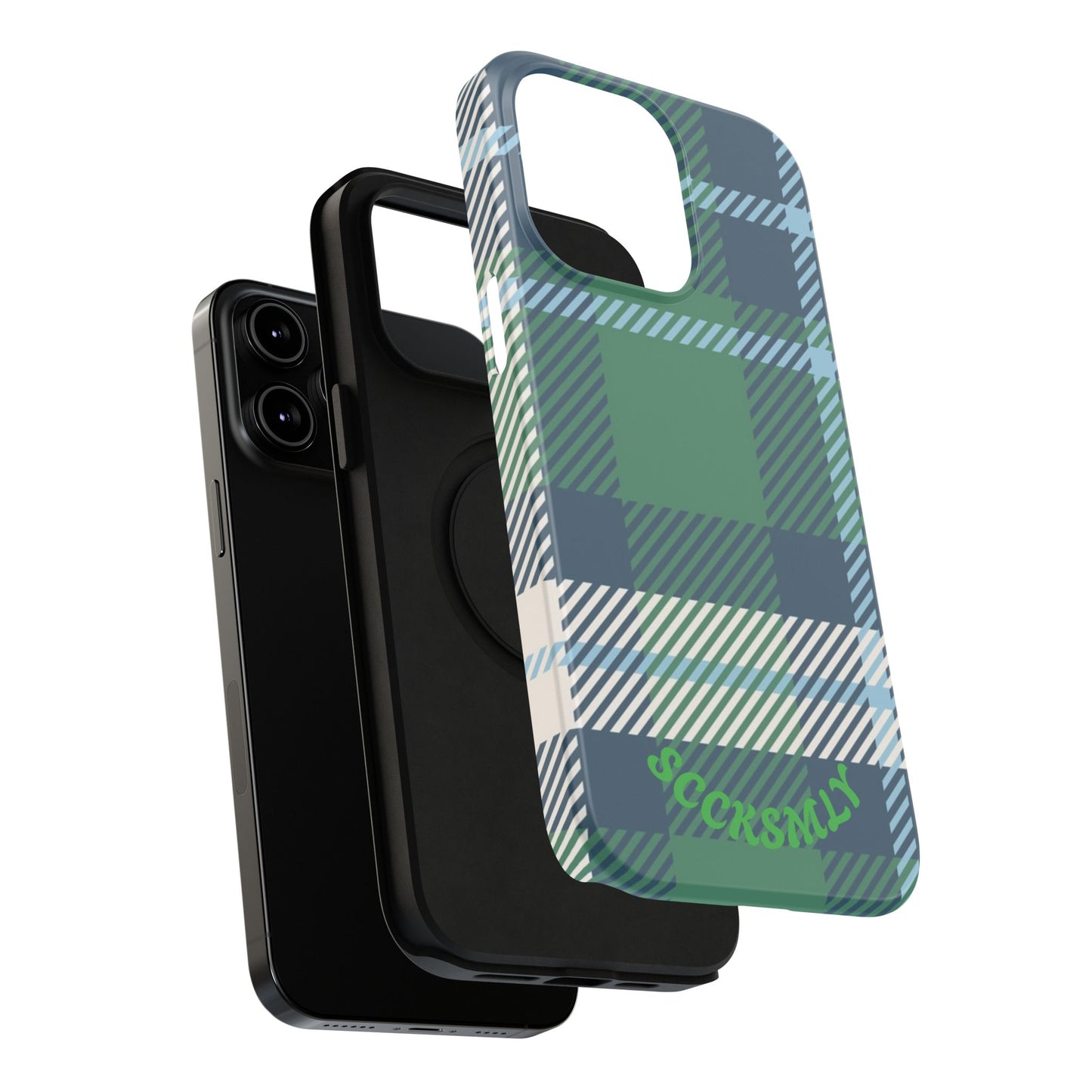 Earth and Sky Plaid Phone Case for Apple