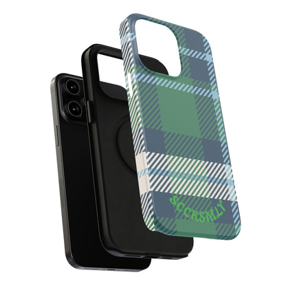 Earth and Sky Plaid Phone Case for Apple
