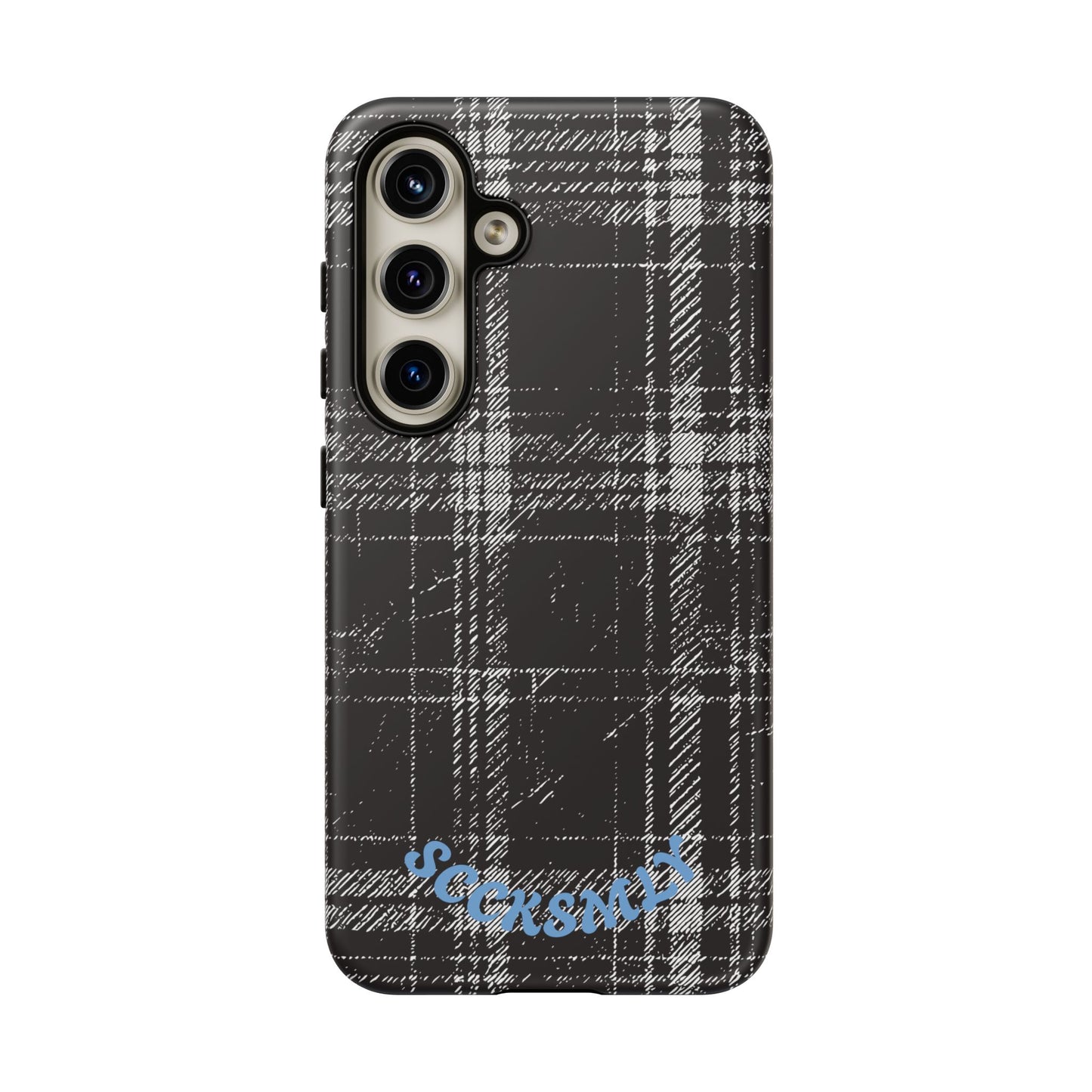 Smoky Grungy Plaid Phone Case for Samsung
