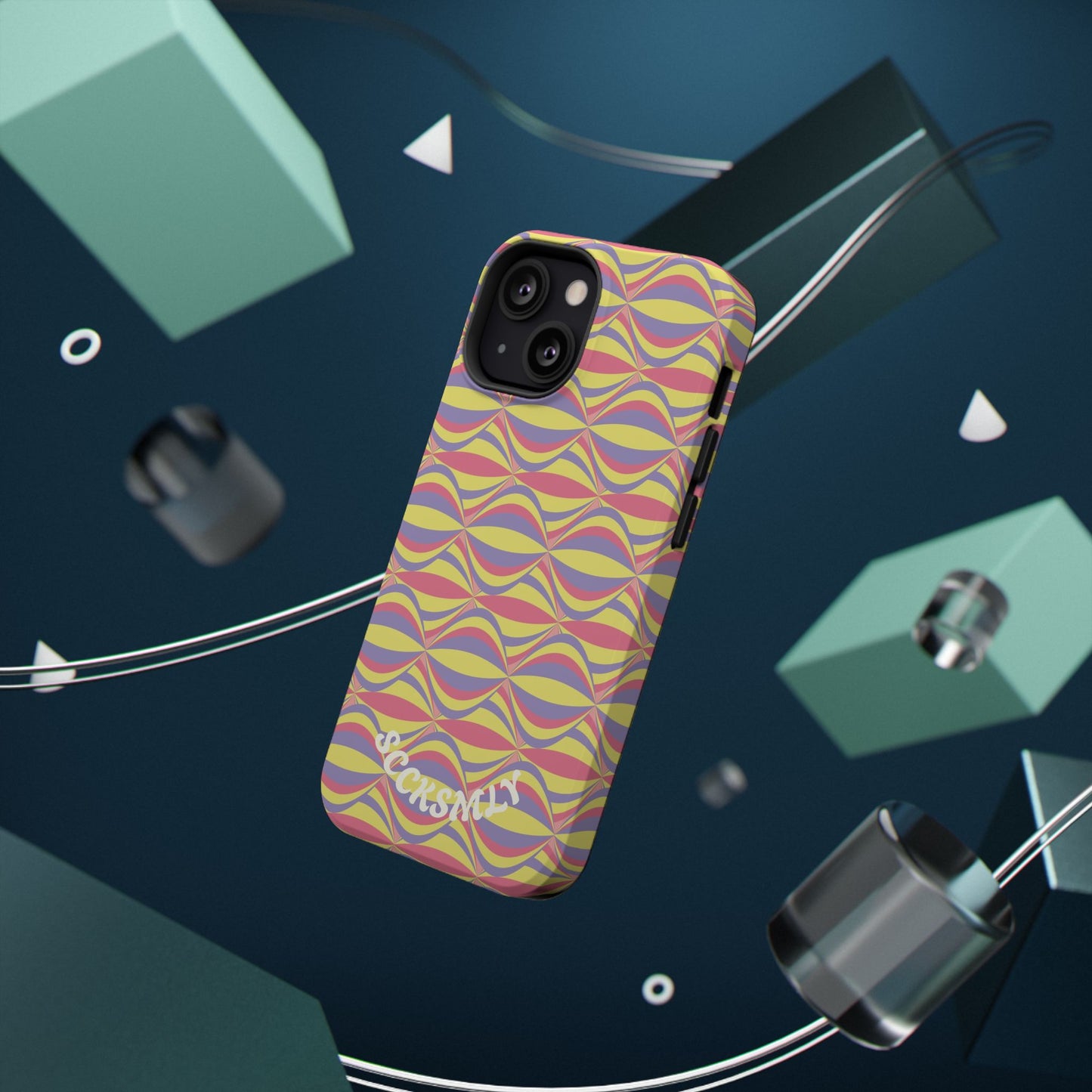 Electric Orbit Tough Phone Case for Apple