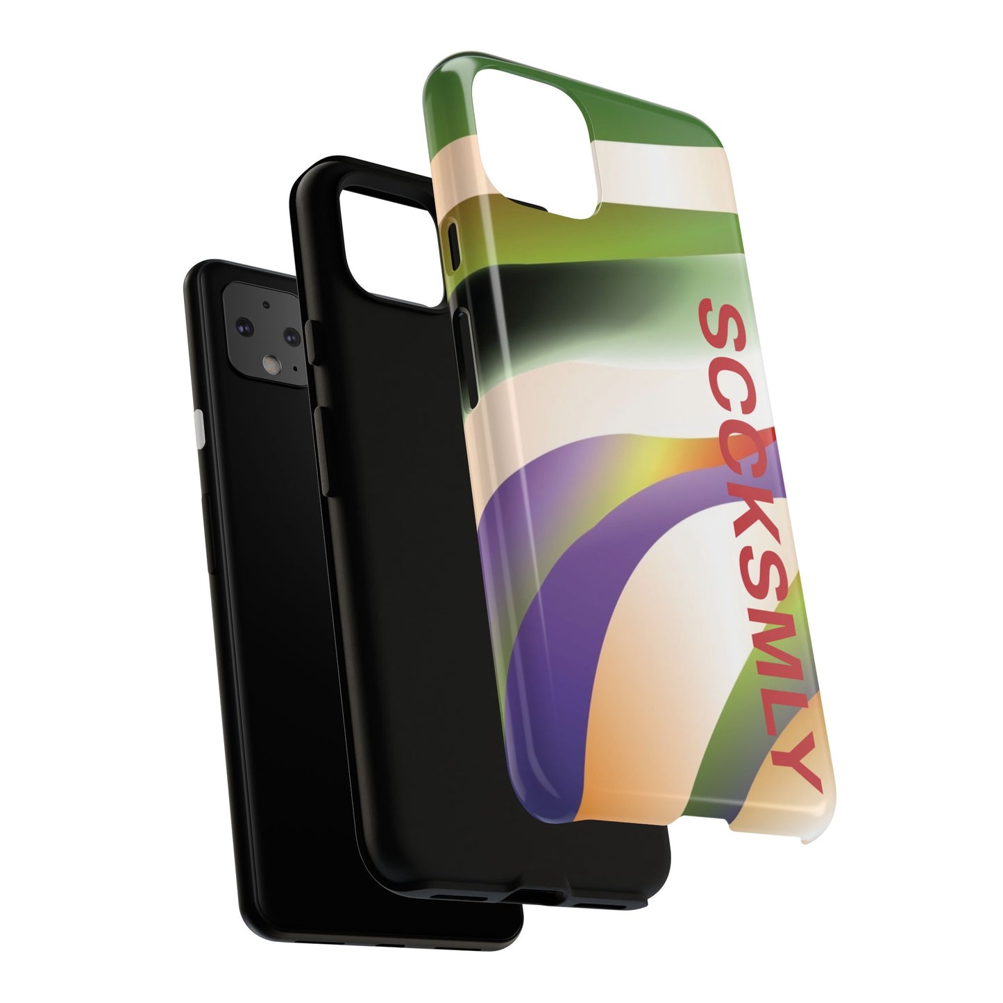 Green Waves Phone Case for Google Pixel