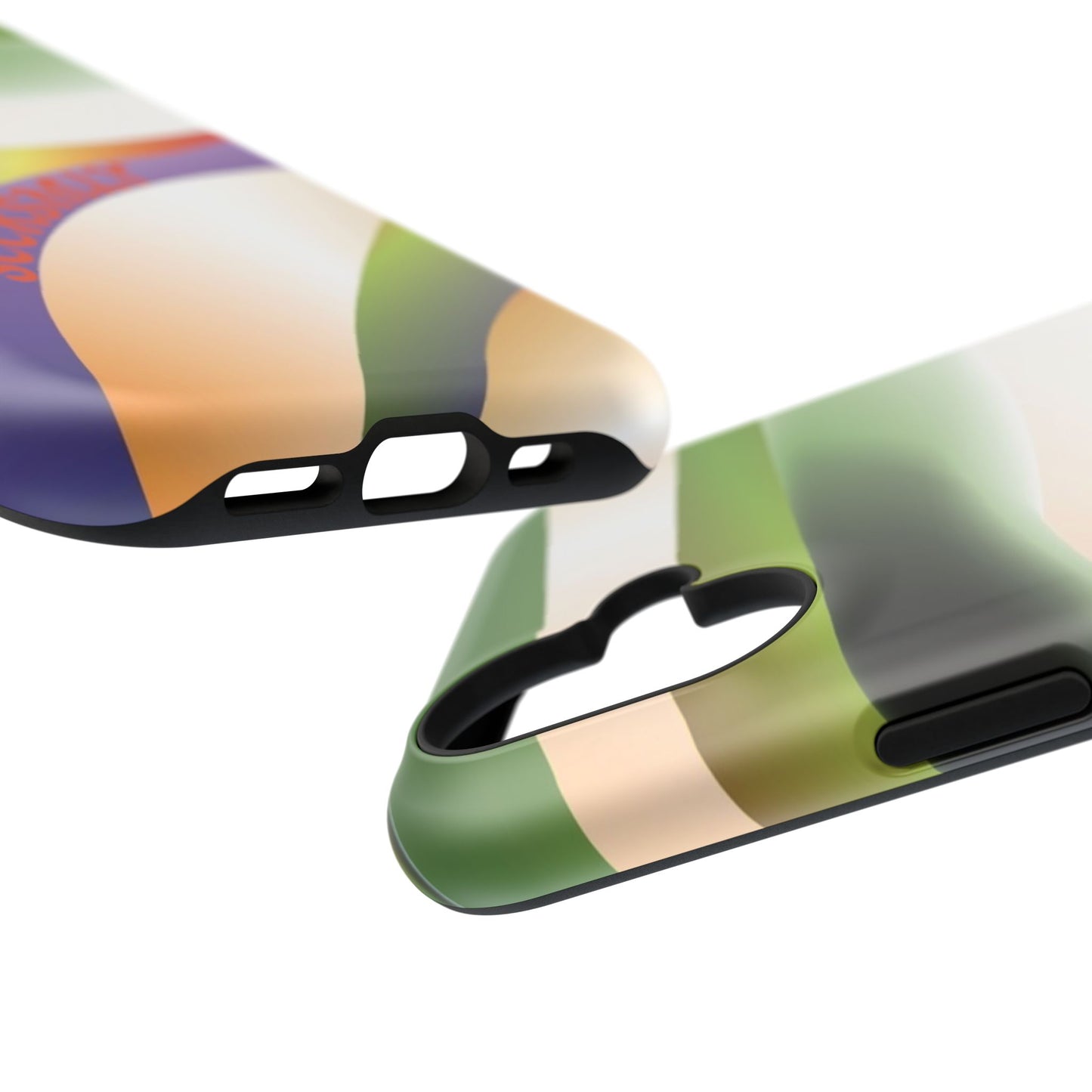 Green Waves Phone Case for Apple