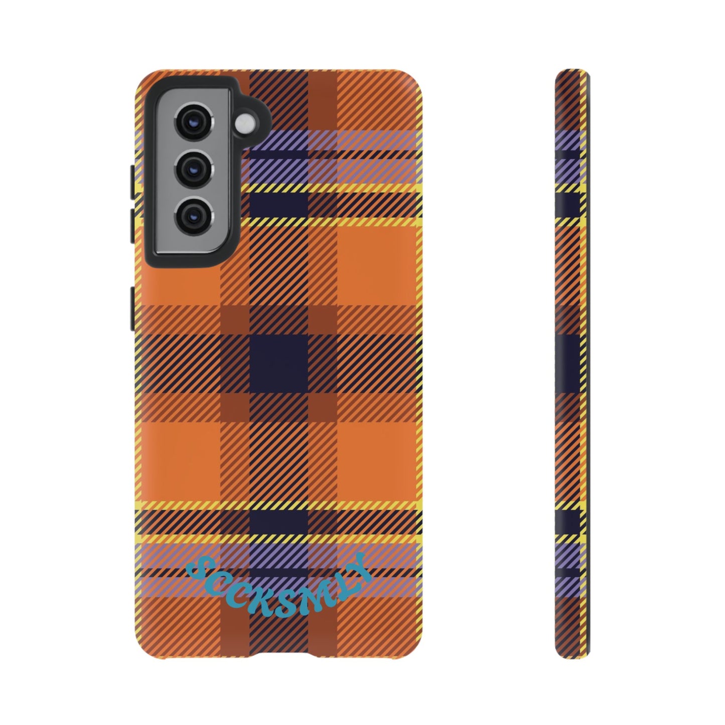 Orange Sickle Plaid Phone Case for Samsung