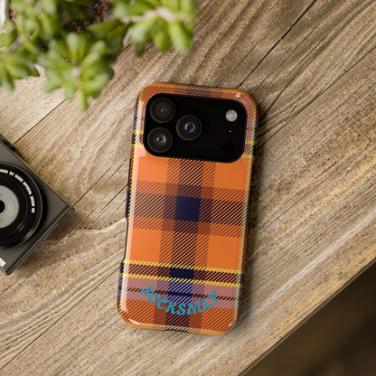 Orange Sickle Plaid  Phone Case for Apple