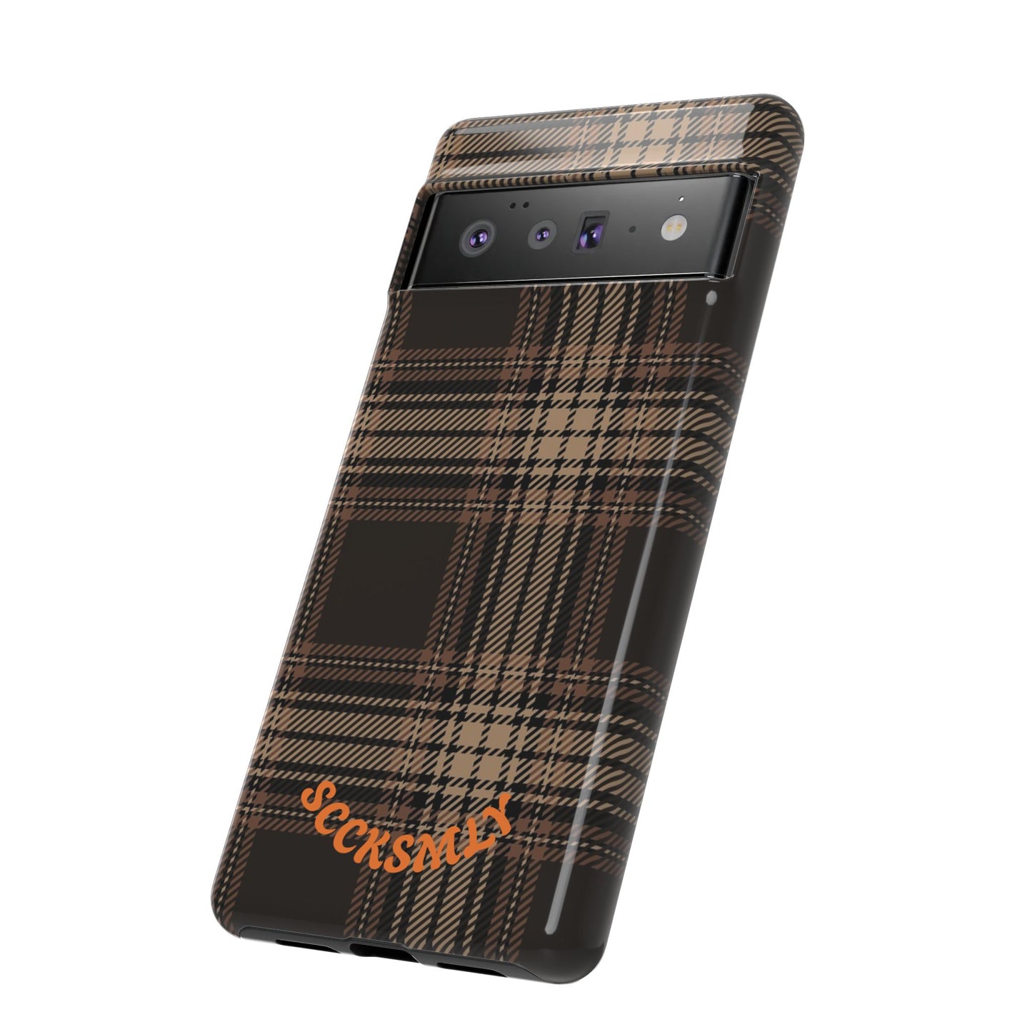 Brown Bread Plaid Tough Phone Case for Google Pixel