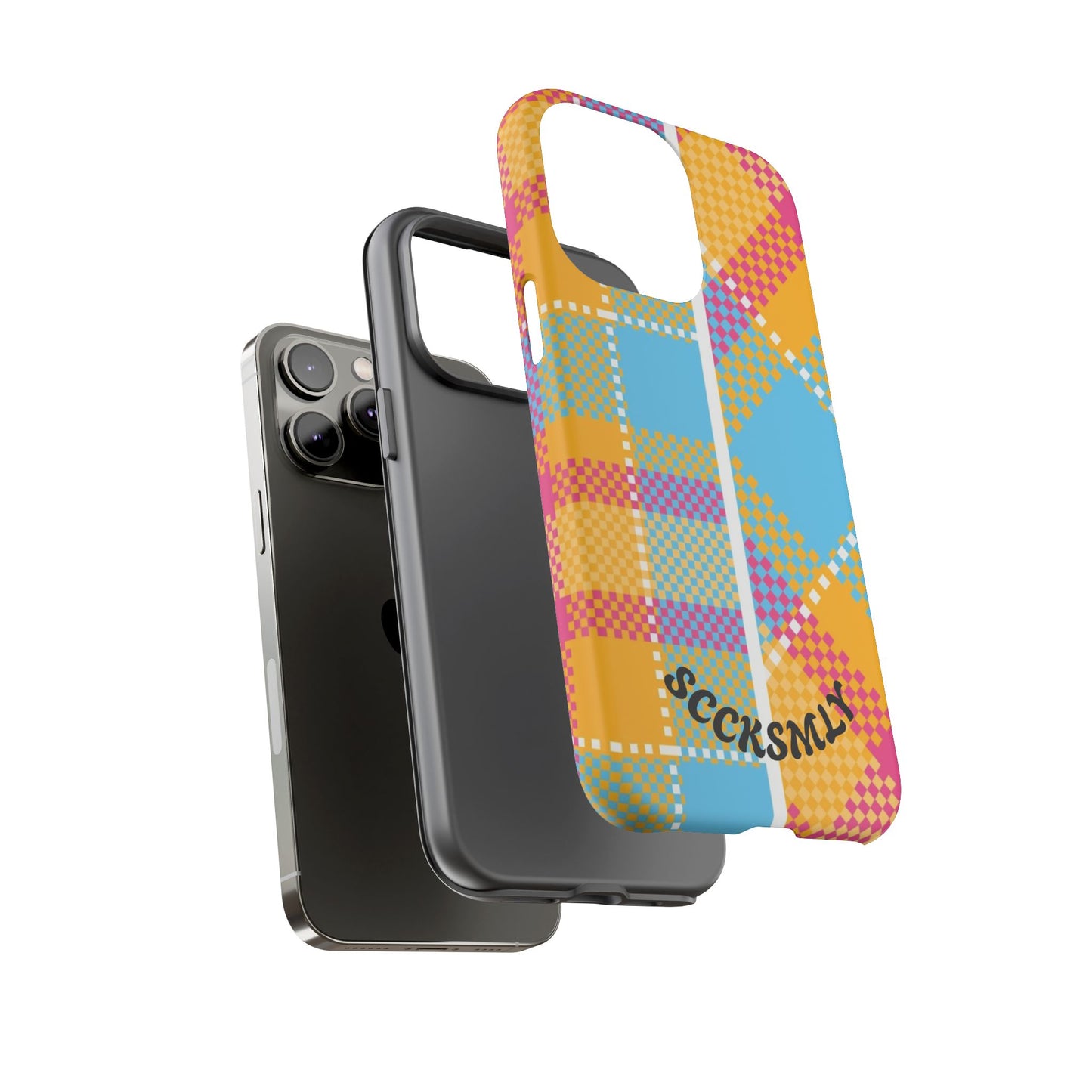 Pattern Punch Phone Case for Apple