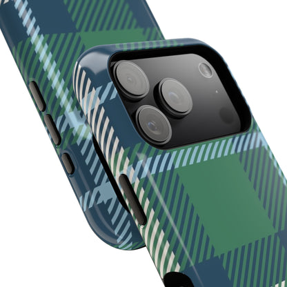 Earth and Sky Plaid Phone Case for Apple
