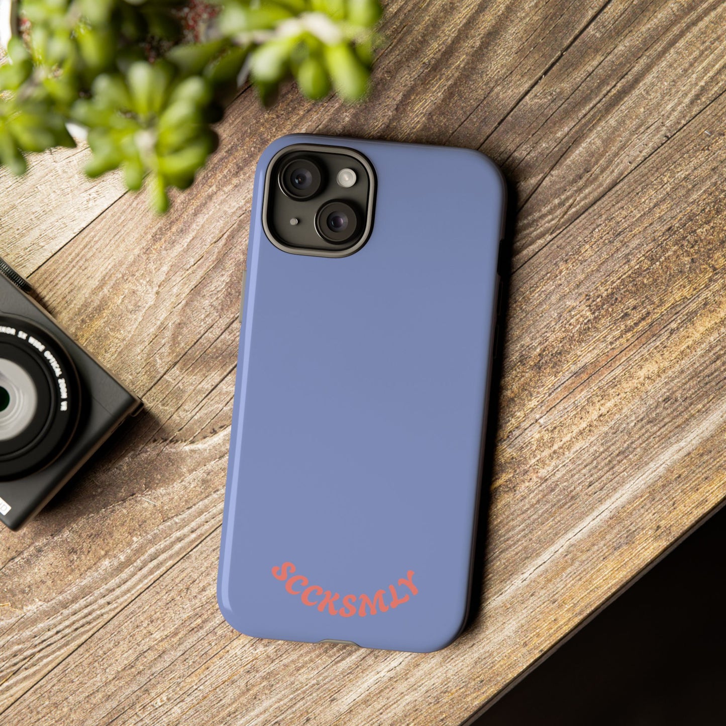 Periwinkle Blue Tough Phone Case for Apple