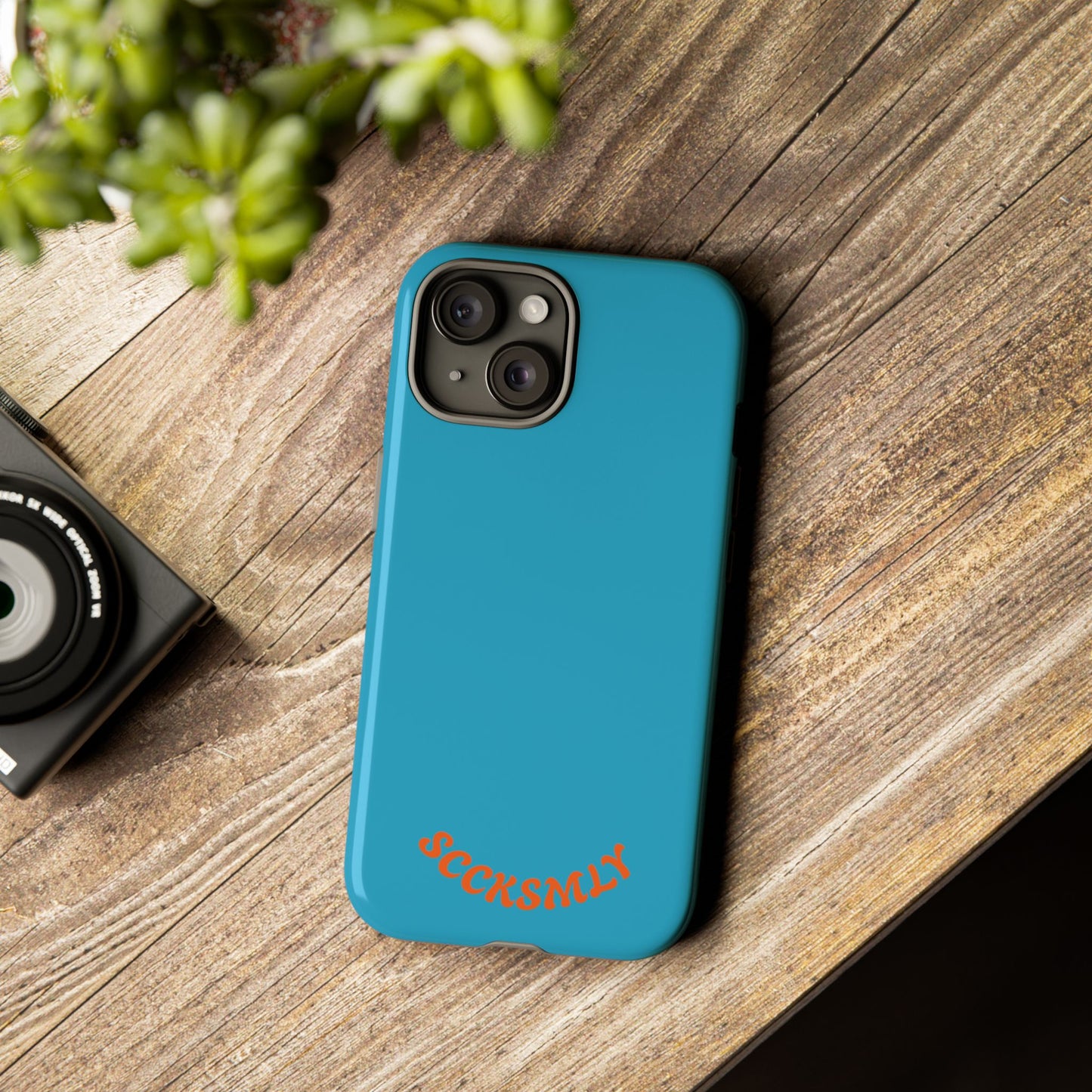 SOLID Blue Spook Tough Case for Apple