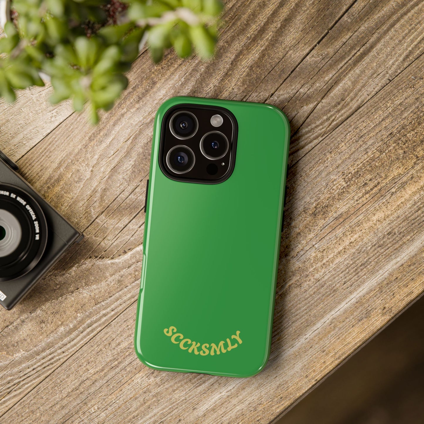 SOLID Green Grin Tough Case for Apple
