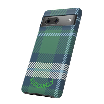 Earth and Sky Plaid Tough Phone Case for Google Pixel