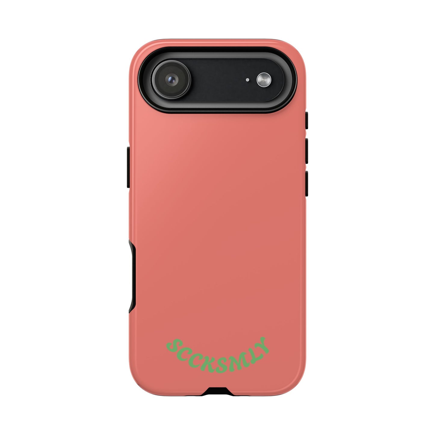 SOLID Guava Melon Wave Tough Phone Case for Apple