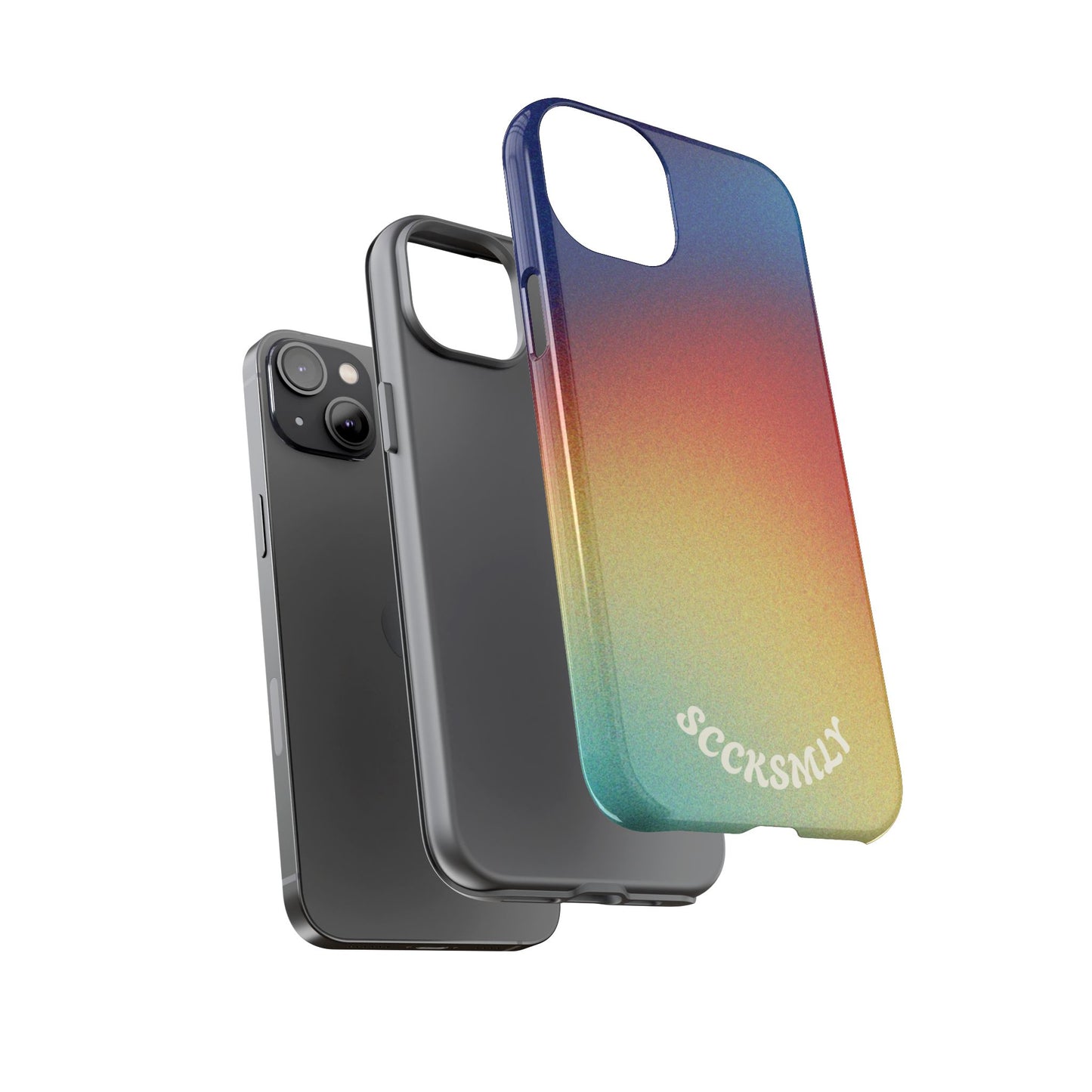 Faded Sunset Aura Tough Phone Case for Apple