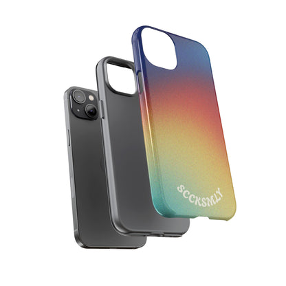 Faded Sunset Aura Tough Phone Case for Apple