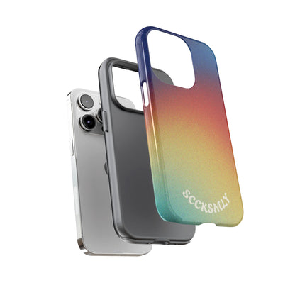 Faded Sunset Aura Tough Phone Case for Apple