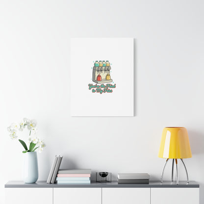 You’re the Fried to My Fries Canvas | Retro Diner Matchbook, Pantry Label Art