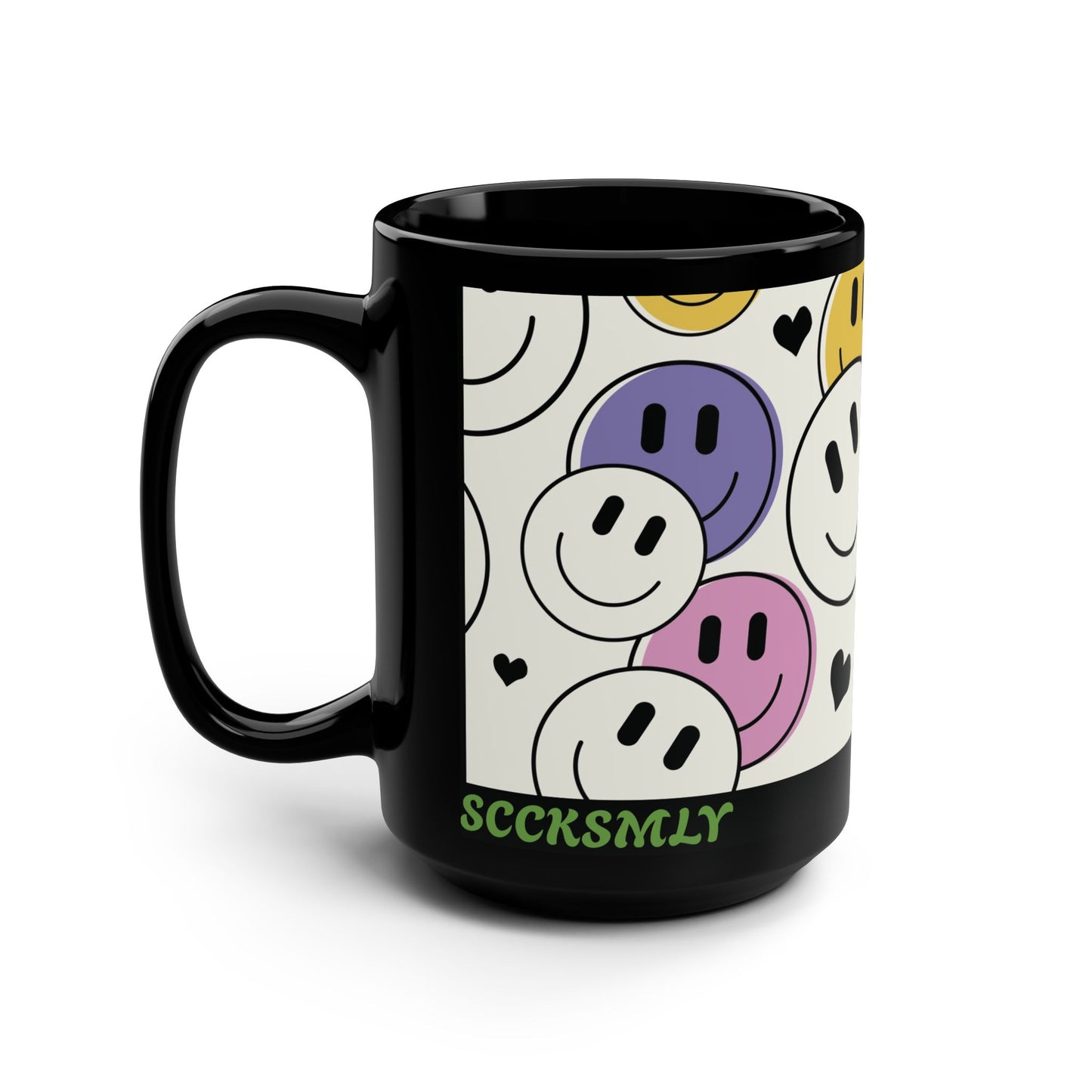 Mug Super Smiles 15 oz — Black