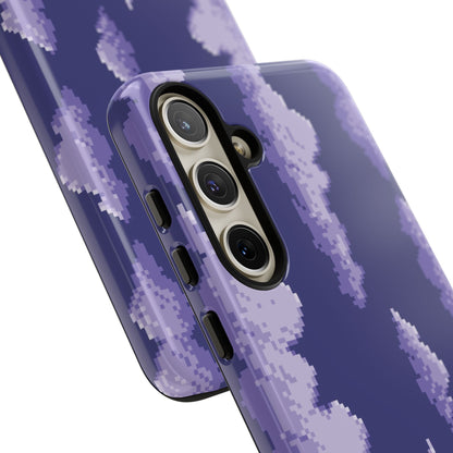 Lilac Pixel Cloud Tough Phone Case for Samsung